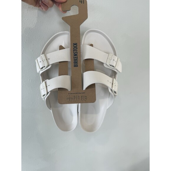 Birkenstock Shoes - Birkenstock Arizona Eva Sandals Women's Egg Shell White 10 Narrow 41 New Rubber